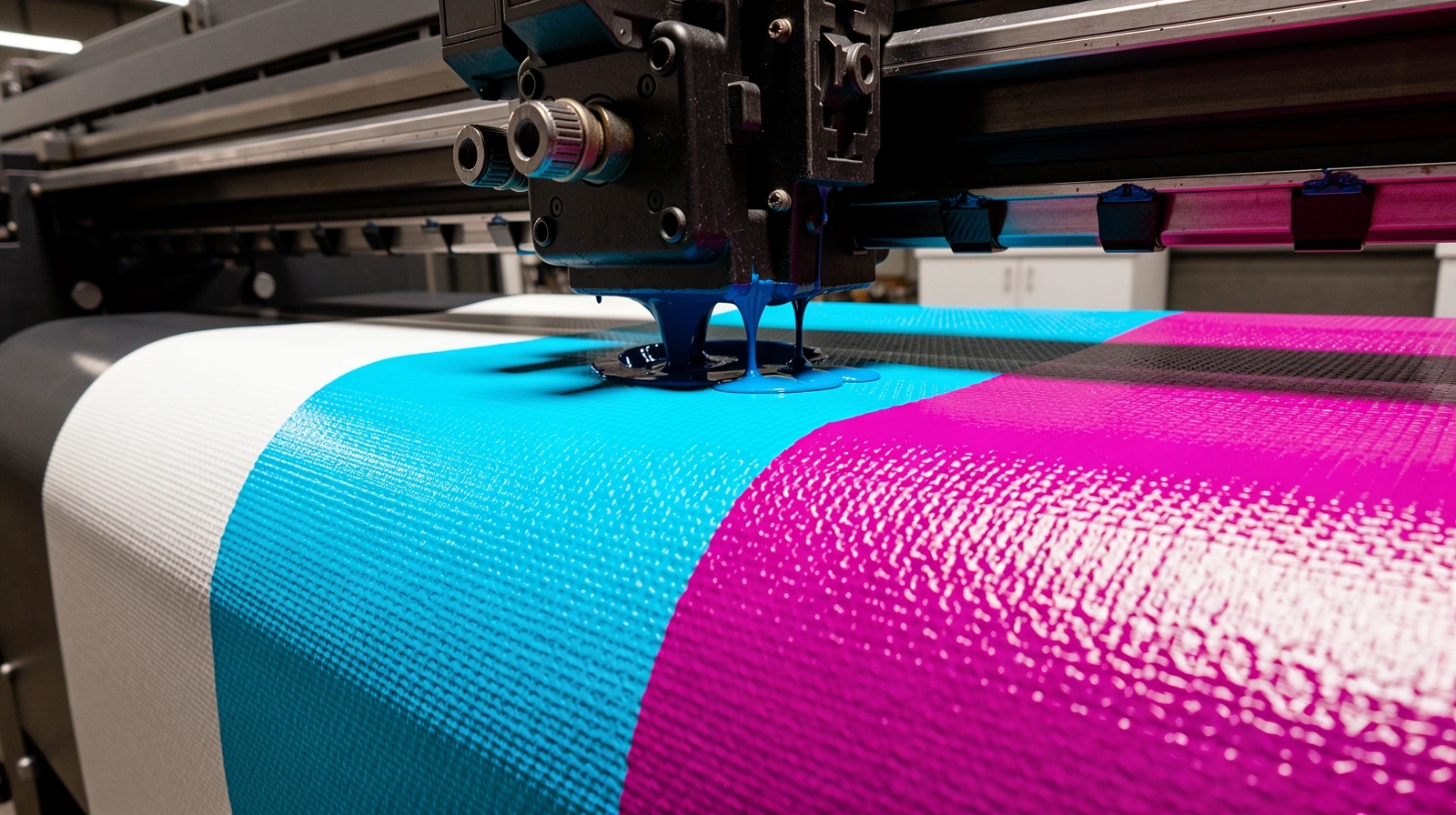 Industrial wide-format printing process