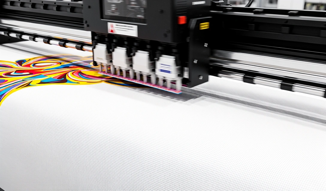Industrial wide-format printing process