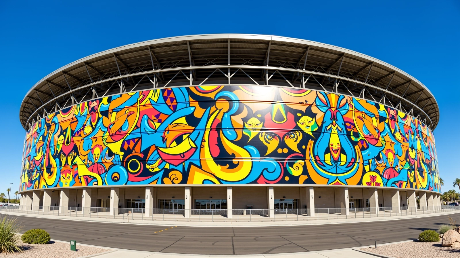Large scale stadium branding project