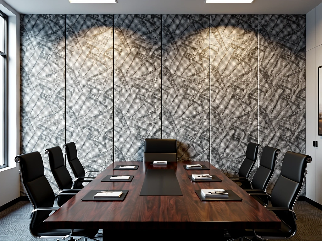 Printed acoustic panels